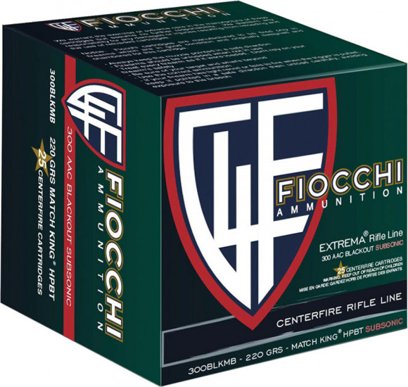 FIO 300BLK 220GR HPBT MK SUBSONIC 25/20 - Ammunition